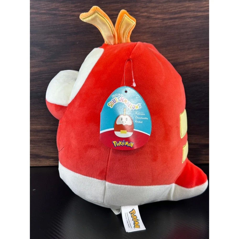 Pokemon Squishmallows Fuecoco Plush 10 Inch Red Fire Crocodile Jazwares‎ 2024